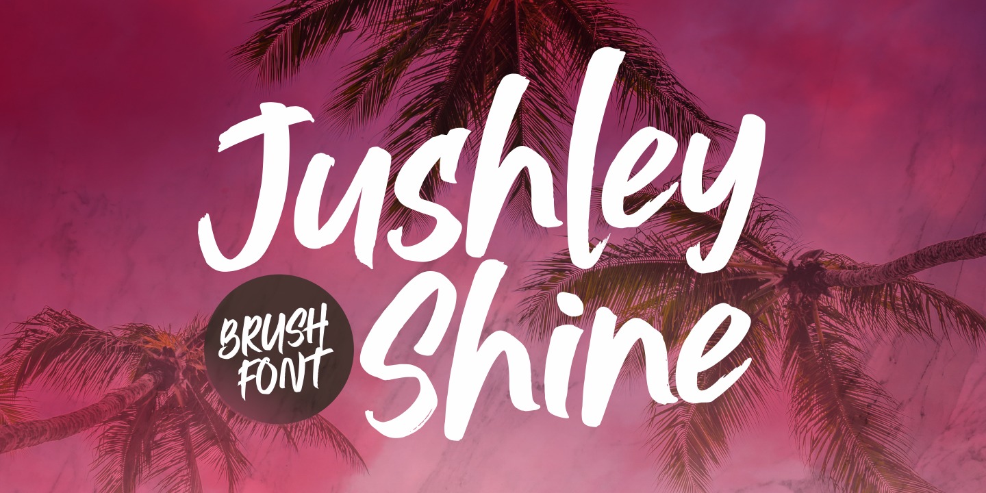 Przykład czcionki Jushley Shine